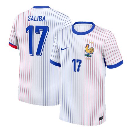Men's SALIBA #17 France Away Replica Soccer Jersey 2024