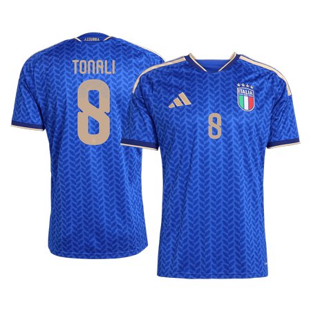 Men's TONALI #8 Italy Home Replica Soccer Jersey World Cup 2026