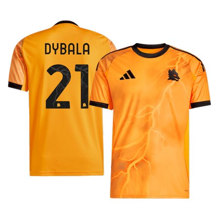 Men's DYBALA #21 Roma Away Replica Soccer Jersey 2025/26