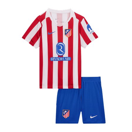 Kid's Atletico Madrid Home Soccer Jersey Kit 2025/26