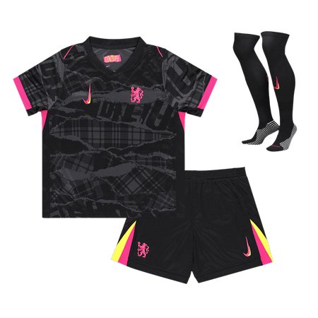 Kid's Chelsea Third Away Soccer Jersey Full Kit 2024/25