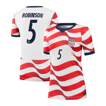 Women's Antonee Robinson #5 USA Home Stadium Replica Jersey World Cup 2026