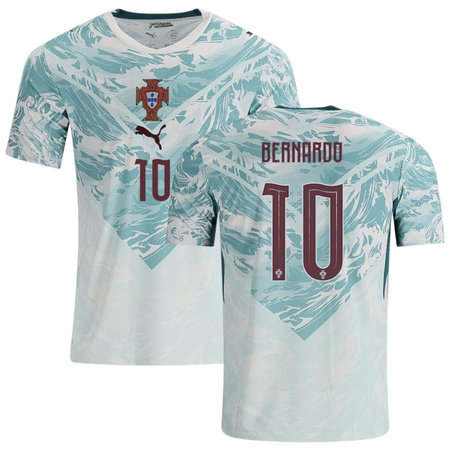 Kid's BERNARDO #10 Portugal Away Replica Jersey World Cup 2026