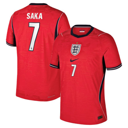 Kid's Bukayo Saka #7 England Away Match Authentic Jersey World Cup 2026