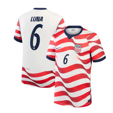 Men's Diego Luna #6 USA Home Stadium Replica Jersey World Cup 2026