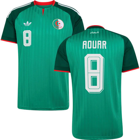 Kid's AOUAR #8 Algeria Away Replica Jersey World Cup 2026