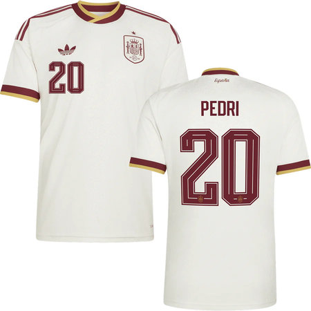 Men's PEDRI #20 Spain Away Replica Jersey World Cup 2026