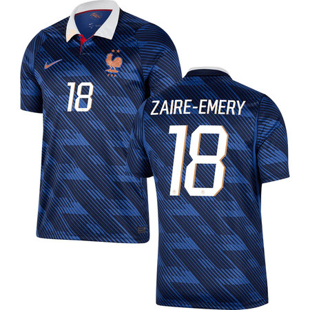 Men's ZAIRE-EMERY #18 France Home Replica Jersey World Cup 2026 Men's ZAIRE-EMERY #18 France Home Replica Jersey World Cup 2026