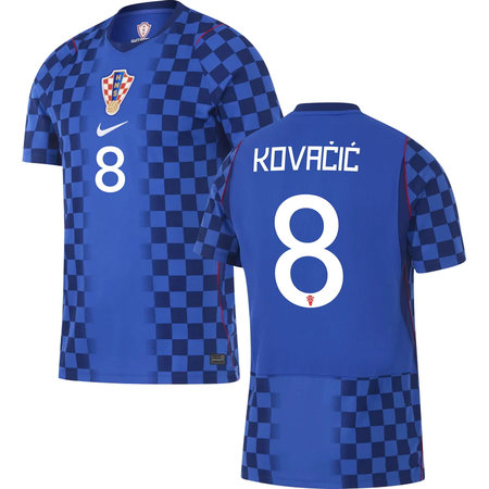 Kid's KOVAČIĆ #8 Croatia Away Replica Jersey World Cup 2026