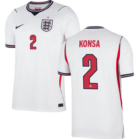 Men's KONSA #2 England Home Replica Jersey World Cup 2026