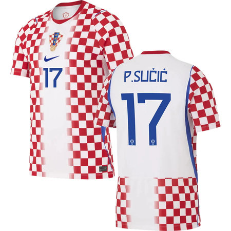 Kid's P.SUČIĆ #17 Croatia Home Replica Jersey World Cup 2026