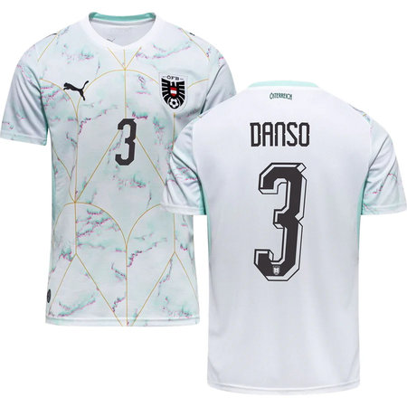 Kid's DANSO #3 Austria Away Replica Jersey World Cup 2026