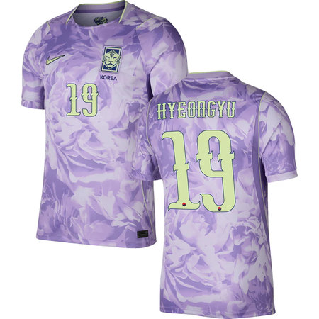 Kid's HYEONGYU #19 South Korea Away Replica Jersey World Cup 2026