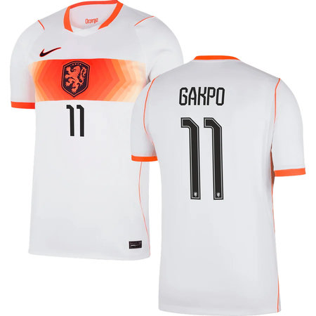 Kid's GAKPO #11 Netherlands Away Replica Jersey World Cup 2026