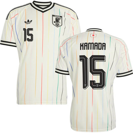 Kid's KAMADA #15 Japan Away Replica Jersey World Cup 2026