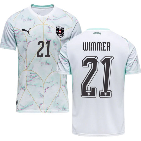 Kid's WIMMER #21 Austria Away Replica Jersey World Cup 2026
