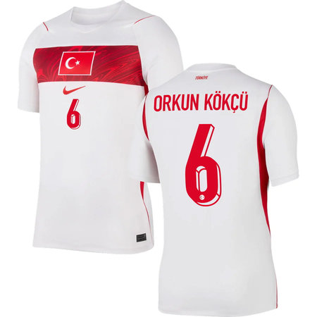 Kid's Orkun Kökçü #6 Turkey Away Replica Jersey World Cup 2026